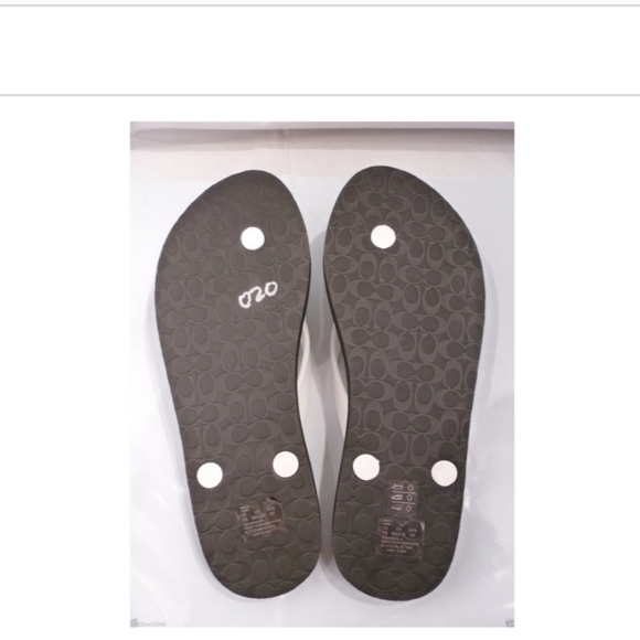NEW AUTHENTIC COACH FLAT SLIDES THONG SANDALS SIZE 7 - Picture 4 of 7